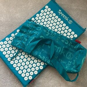 SPOONK Acupressure Eco Mat, Vivid Blue, Back & Neck Massager Stress Relief